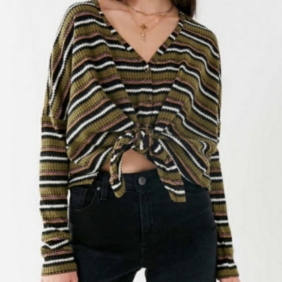 Urban Outfitters Tops - Out From Under JoJo Striped Thermal